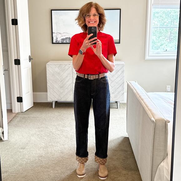 GUCCI Denim Pants with GG Supreme Canvas Cuff 24 - Picture 7 of 16